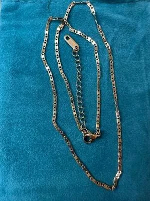Collier chaine fine 18K verguld met roestvrij staal - Nieuw – photo 3